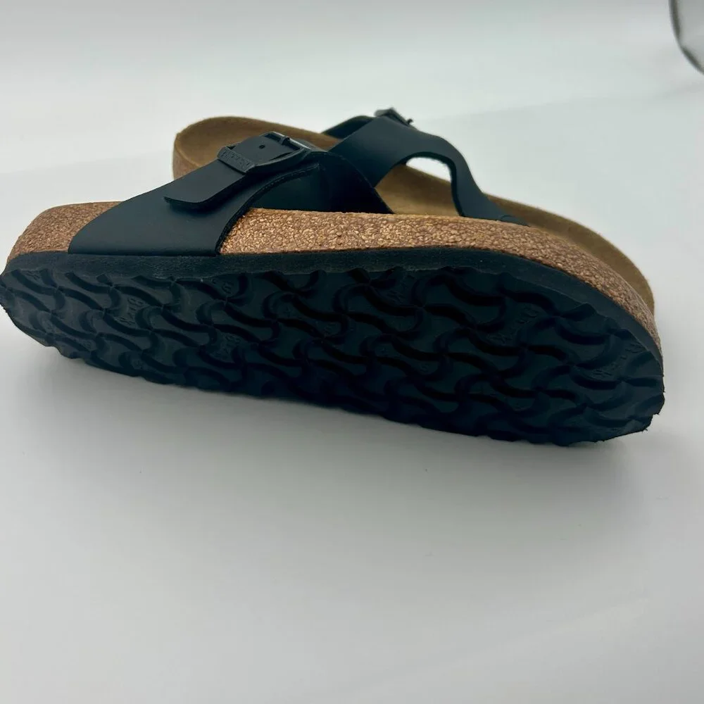 NEW Birkenstock Gizeh Black Birko-Flor Sandals Size 36 / US 5 Outer Banks Show - Picture 4 of 5